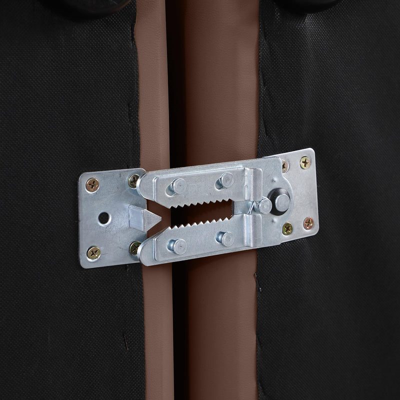 Meridian Indulge Brown Vegan Leather Corner Chair IMAGE 7