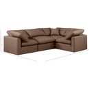 Meridian Indulge Brown Vegan Leather Modular Sectional IMAGE 10