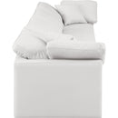 Meridian Indulge Cream Vegan Leather Modular Sofa IMAGE 5