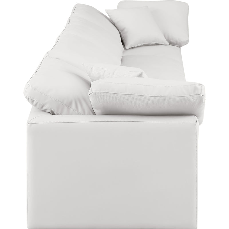 Meridian Indulge Cream Vegan Leather Modular Sofa IMAGE 5