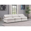 Meridian Indulge Cream Vegan Leather Modular Sofa IMAGE 2