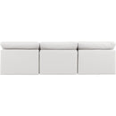 Meridian Indulge Cream Vegan Leather Modular Sofa IMAGE 3