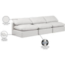 Meridian Indulge Cream Vegan Leather Modular Sofa IMAGE 7