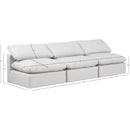 Meridian Indulge Cream Vegan Leather Modular Sofa IMAGE 8