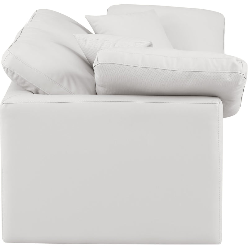 Meridian Indulge Cream Vegan Leather Modular Sofa IMAGE 5