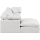 Meridian Indulge Cream Vegan Leather Modular Sectional IMAGE 5