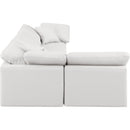 Meridian Indulge Cream Vegan Leather Modular Sectional IMAGE 5
