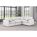 Meridian Indulge Cream Vegan Leather Modular Sectional IMAGE 2