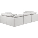 Meridian Indulge Cream Vegan Leather Modular Sectional IMAGE 3