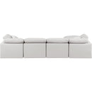 Meridian Indulge Cream Vegan Leather Modular Sectional IMAGE 3