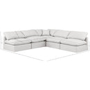 Meridian Indulge Cream Vegan Leather Modular Sectional IMAGE 9