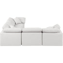 Meridian Indulge Cream Vegan Leather Modular Sectional IMAGE 5