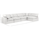 Meridian Indulge Cream Vegan Leather Modular Sectional IMAGE 9