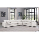Meridian Indulge Cream Vegan Leather Modular Sectional IMAGE 2