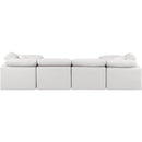 Meridian Indulge Cream Vegan Leather Modular Sectional IMAGE 3