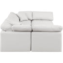 Meridian Indulge Cream Vegan Leather Modular Sectional IMAGE 5