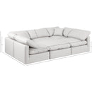 Meridian Indulge Cream Vegan Leather Modular Sectional IMAGE 9