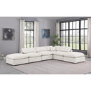 Meridian Indulge Cream Vegan Leather Modular Sectional IMAGE 2