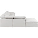 Meridian Indulge Cream Vegan Leather Modular Sectional IMAGE 5