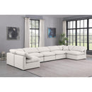 Meridian Indulge Cream Vegan Leather Modular Sectional IMAGE 2