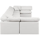 Meridian Indulge Cream Vegan Leather Modular Sectional IMAGE 5