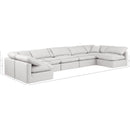 Meridian Indulge Cream Vegan Leather Modular Sectional IMAGE 9