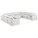 Meridian Indulge Cream Vegan Leather Modular Sectional IMAGE 10