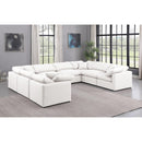 Meridian Indulge Cream Vegan Leather Modular Sectional IMAGE 2