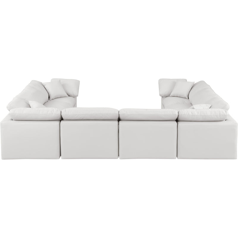 Meridian Indulge Cream Vegan Leather Modular Sectional IMAGE 3