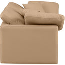 Meridian Indulge Tan Vegan Leather Modular Sofa IMAGE 5
