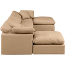 Meridian Indulge Tan Vegan Leather Modular Sectional IMAGE 5