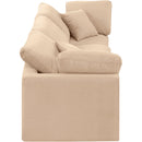 Meridian Indulge Beige Velvet Modular Sofa IMAGE 5