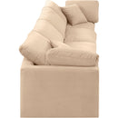 Meridian Indulge Beige Velvet Modular Sofa IMAGE 5
