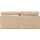 Meridian Indulge Beige Velvet Modular Sofa IMAGE 3