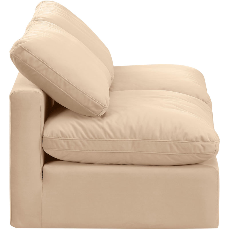 Meridian Indulge Beige Velvet Modular Sofa IMAGE 5