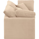 Meridian Indulge Beige Velvet Modular Sofa IMAGE 5