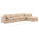 Meridian Indulge Beige Velvet Modular Sectional IMAGE 9