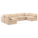 Meridian Indulge Beige Velvet Modular Sectional IMAGE 10