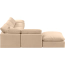 Meridian Indulge Beige Velvet Modular Sectional IMAGE 5