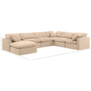 Meridian Indulge Beige Velvet Modular Sectional IMAGE 10