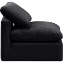Meridian Indulge Black Velvet Armless Chair IMAGE 5