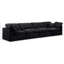 Meridian Indulge Black Velvet Modular Sofa IMAGE 9