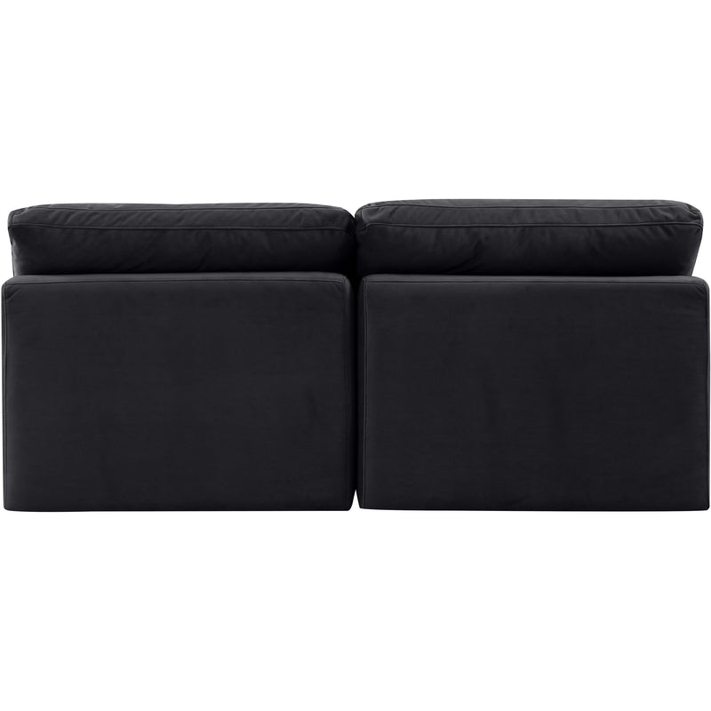 Meridian Indulge Black Velvet Modular Sofa IMAGE 3