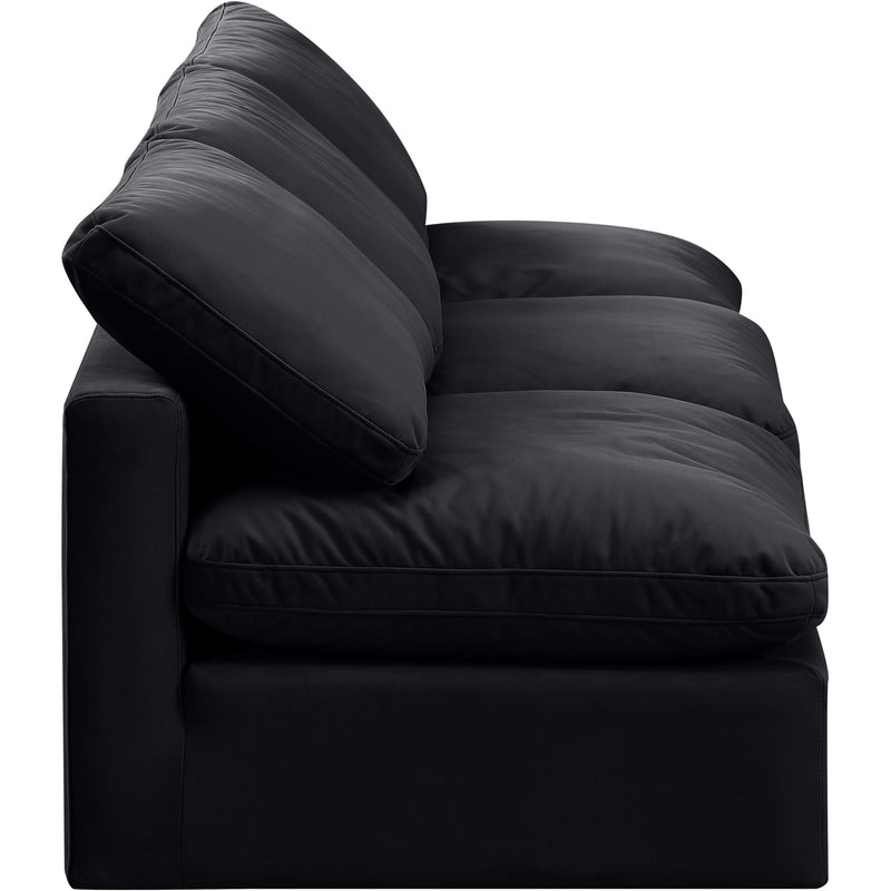 Meridian Indulge Black Velvet Modular Sofa IMAGE 5