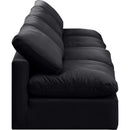 Meridian Indulge Black Velvet Modular Sofa IMAGE 5