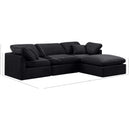 Meridian Indulge Black Velvet Modular Sectional IMAGE 9