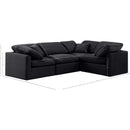 Meridian Indulge Black Velvet Modular Sectional IMAGE 10