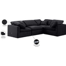 Meridian Indulge Black Velvet Modular Sectional IMAGE 9