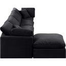 Meridian Indulge Black Velvet Modular Sectional IMAGE 5