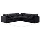 Meridian Indulge Black Velvet Modular Sectional IMAGE 10